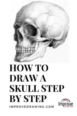 sketch how to draw a skull step by step how to create a realistic skull drawing in Photoshop