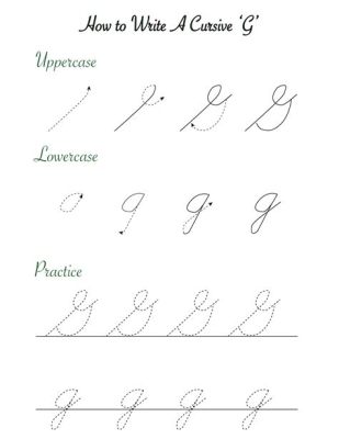 How to Write a Cursive G Uppercase: A Guide to Mastering the Art of Writing in Cursive Style